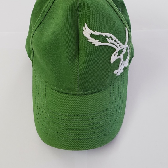 American Eagle Outfitters AE White Embroidered Eagle Green Ball Cap Hat AE - Picture 5 of 16
